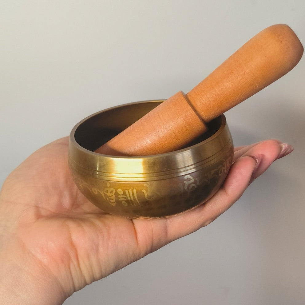 Bol Chantant Tibétain "OM" – 80 mm - Ether et sens