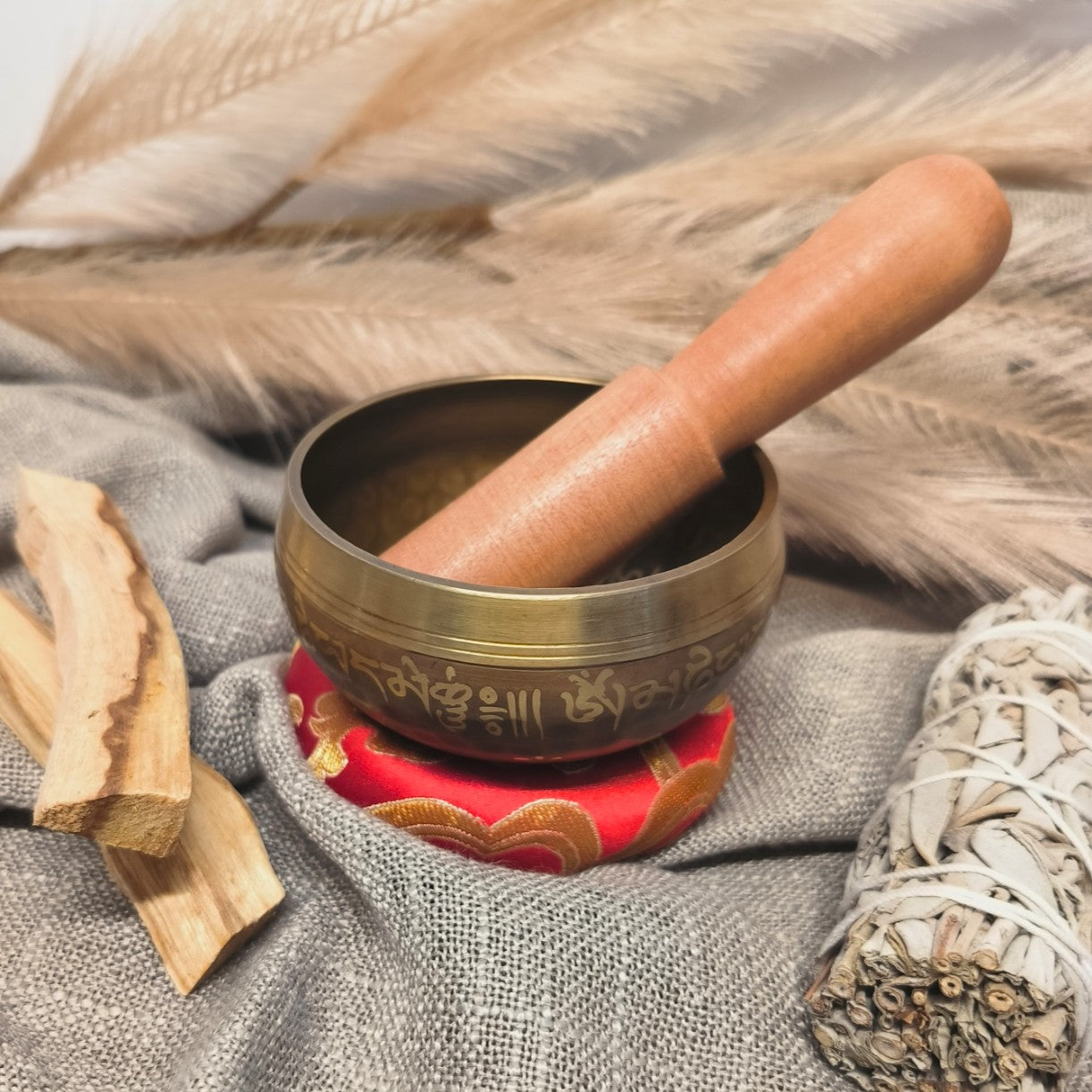 Bol Chantant Tibétain "OM" – 80 mm - Ether et sens
