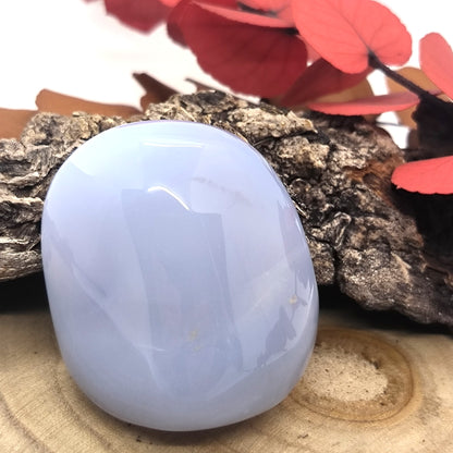 Galet Calcédoine Bleue N°2 - 109g