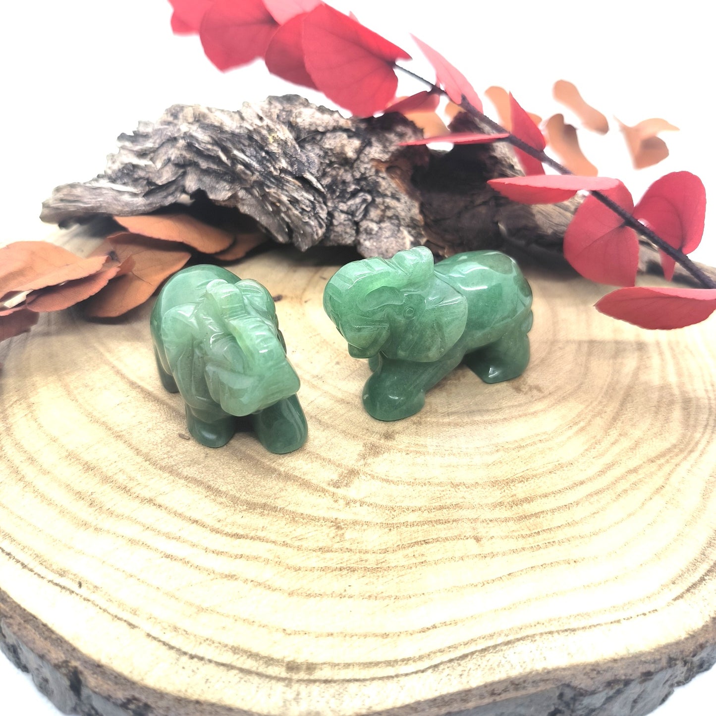 Éléphant en Aventurine - 50 mm
