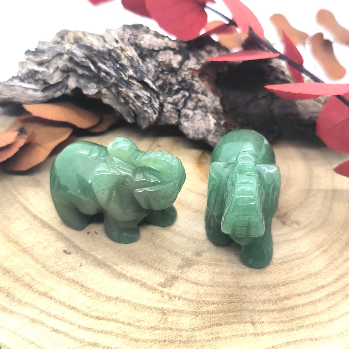 Éléphant en Aventurine - 50 mm