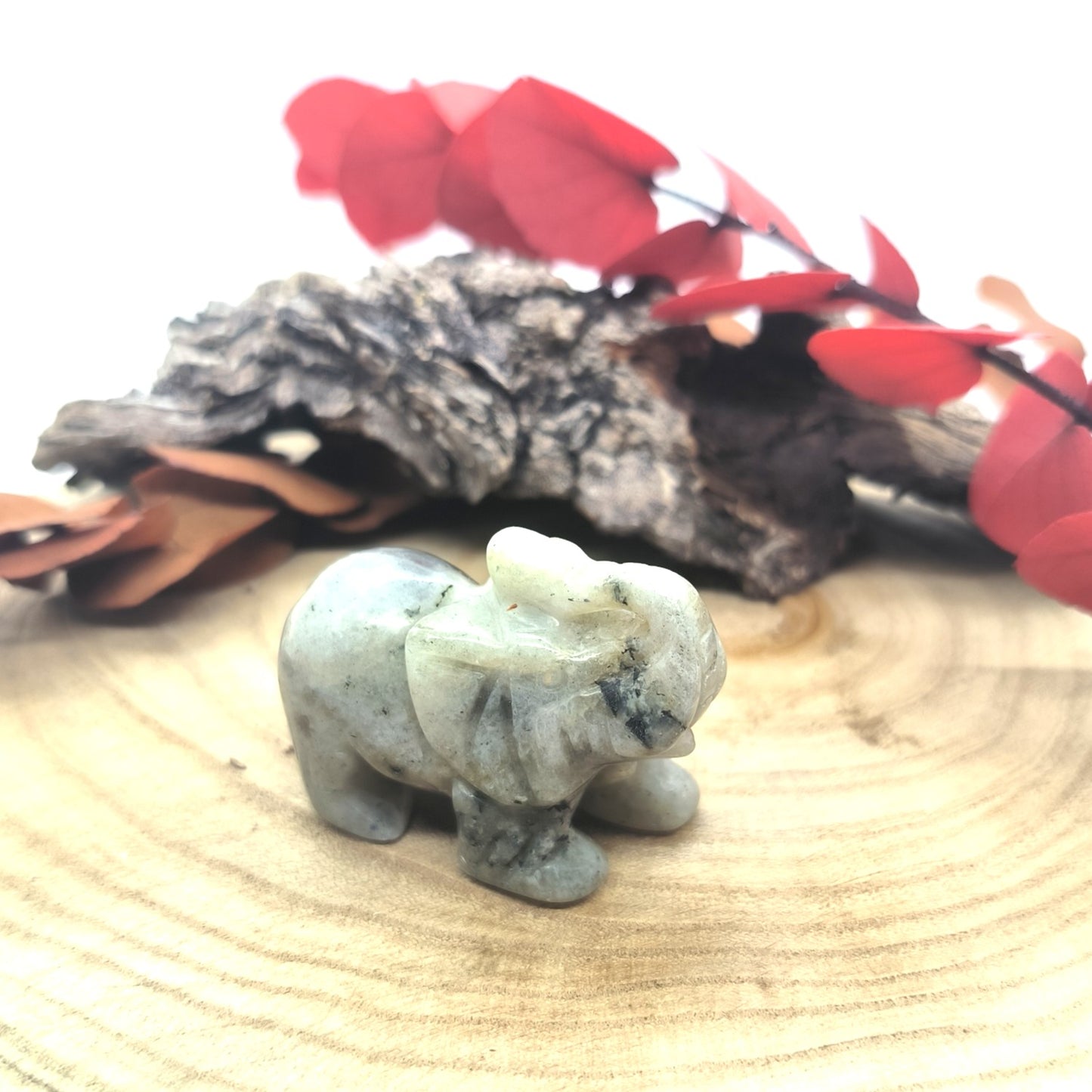 Éléphant en Labradorite - 50 mm
