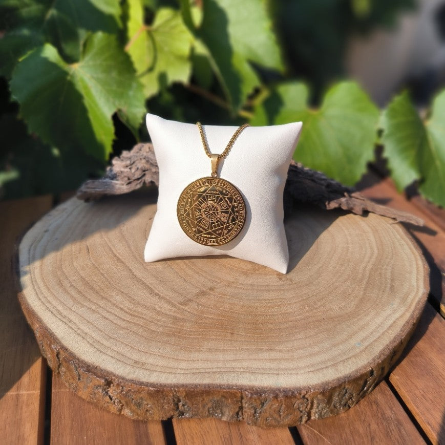 Pendentif Sceau des 7 Archanges - plaqué or - Ether et sens
