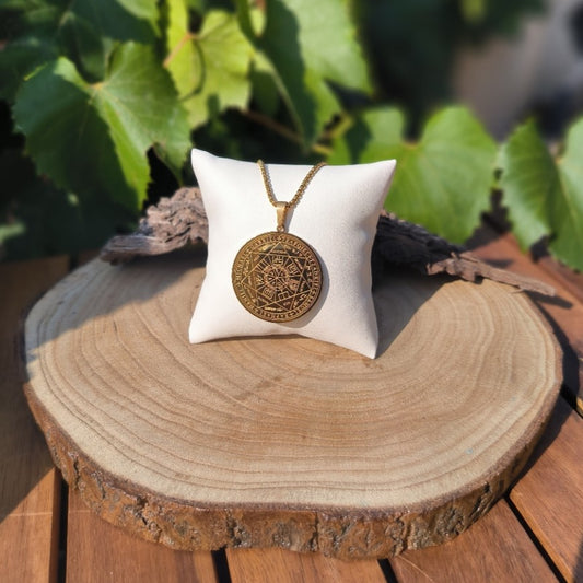 Pendentif Sceau des 7 Archanges - plaqué or - Ether et sens