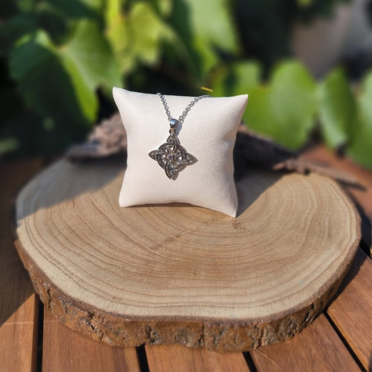 Pendentif Nœud de sorcière - Zircon - Ether et sens