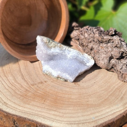 Calcédoine Bleue brute cristallisée - 172g - Pièce Unique