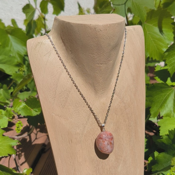 Pendentif pierre roulée PIERRE DE SOLEIL
