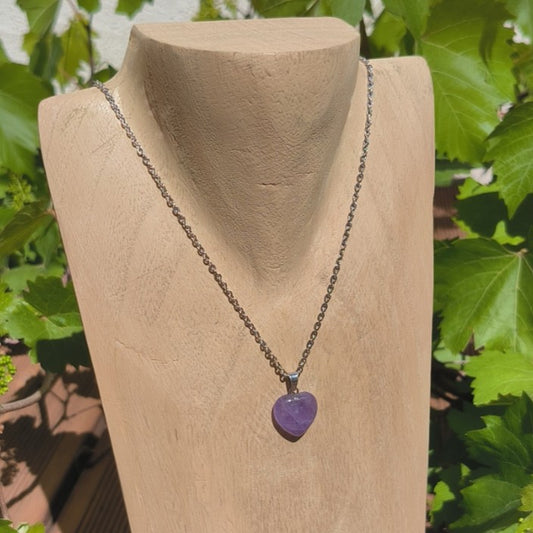 Pendentif Cœur AMETHYSTE