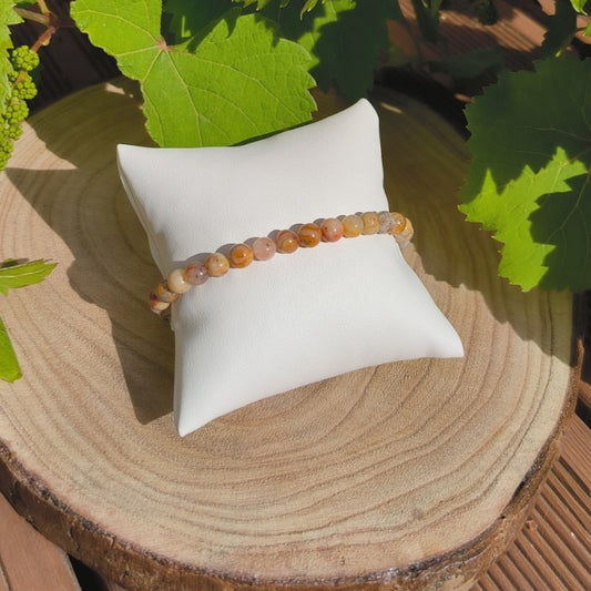 Bracelet Agate Crazy Lace 6mm - Ether et sens