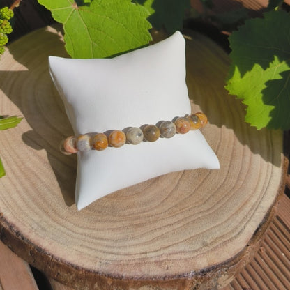 Bracelet Agate Crazy Lace 8mm