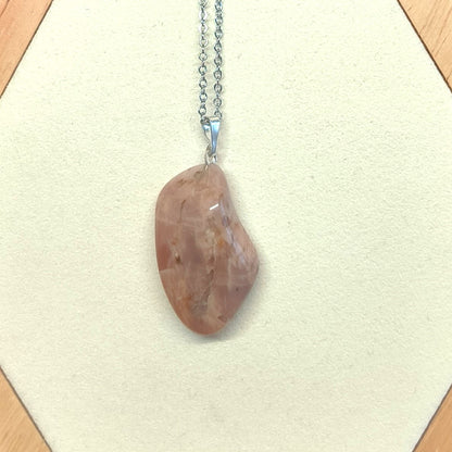 Pendentif pierre roulée PIERRE DE LUNE