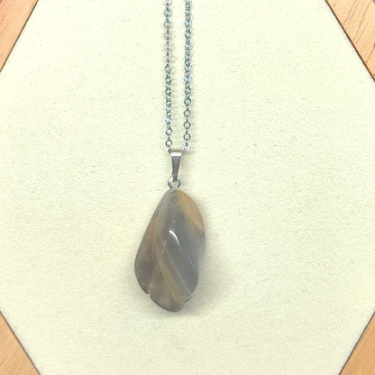 Pendentif pierre roulée PIERRE DE LUNE